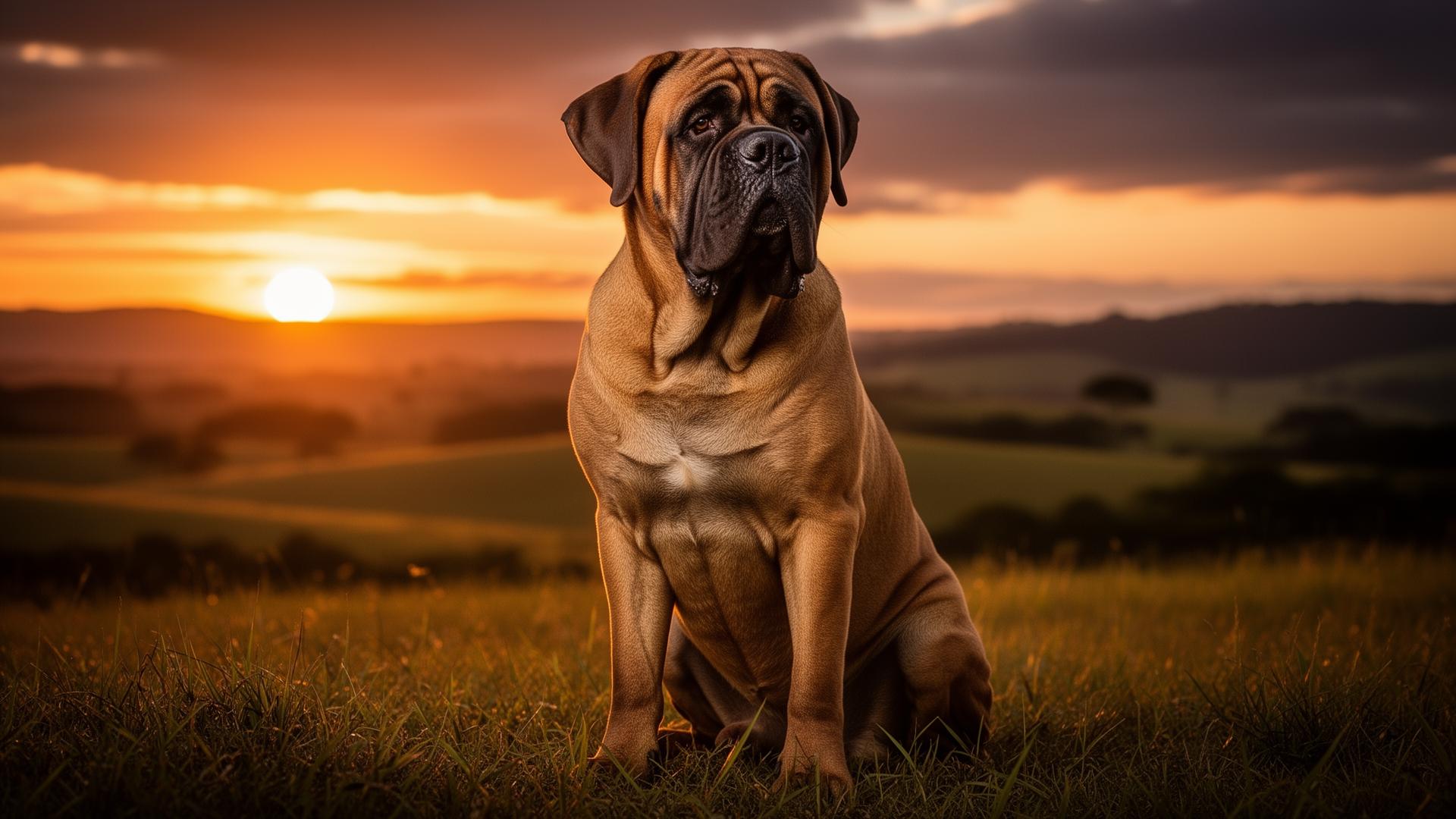 Fila Brasileño al atardecer